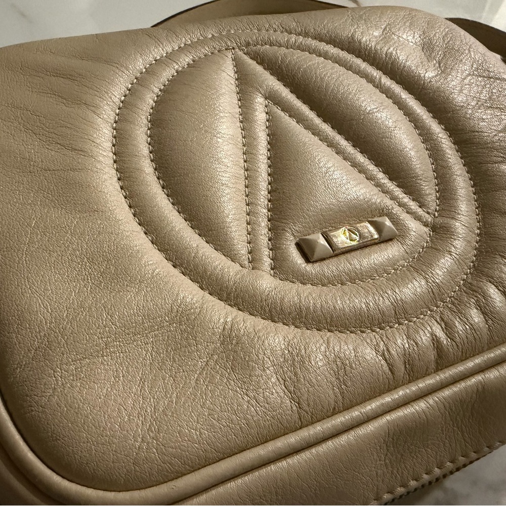 Valentino Cream Leather Crossbody Bag - Picture 3 of 5